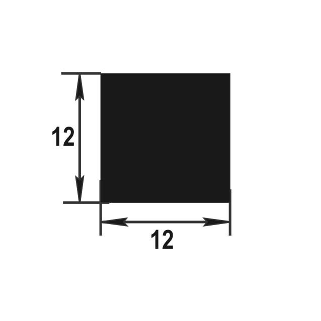 Штанга квадратная 12*12 мм ШКв 12.2000.504л Бронза. Цена за 5 штук.