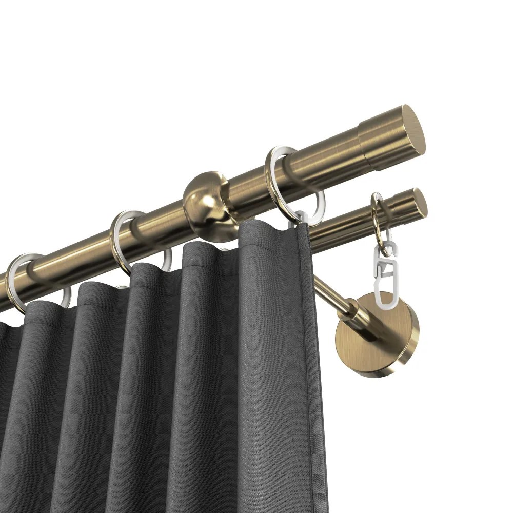 Карниз двухрядный кованый УЮТ d16мм 2,8м Бронза