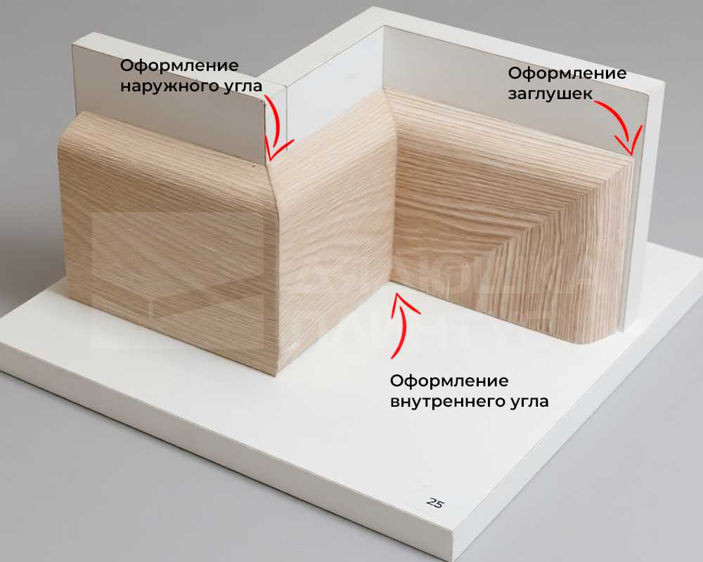 Плинтус МДФ Smartprofile Strong 80М Дуб Филадельфия светлый