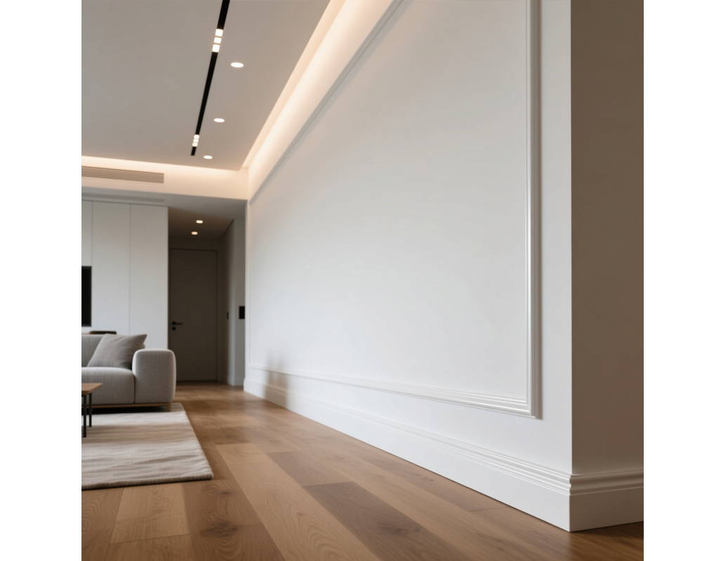 Плинтус ПОЛИСТИРОЛ HI WOOD B120V1 120мм х 16мм х 2,0м. Окраска включена в стоимость