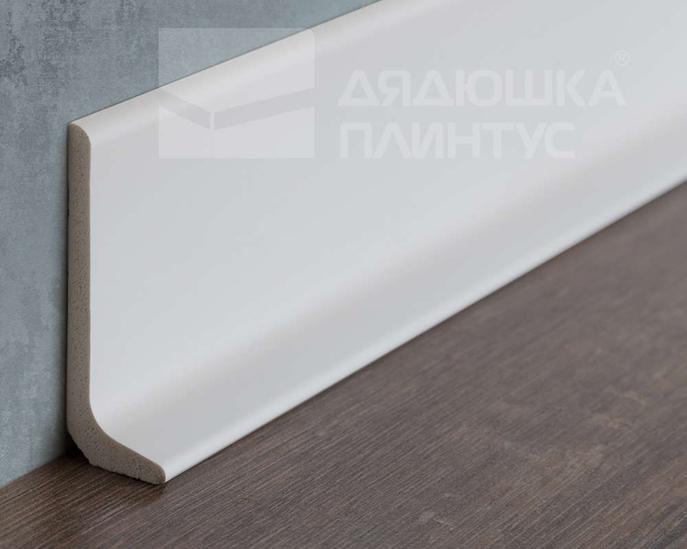 Плинтус из полистирола высокой плотности Волшебная Палочка 60*20*2000. MSPOL 122 Белый под покраску