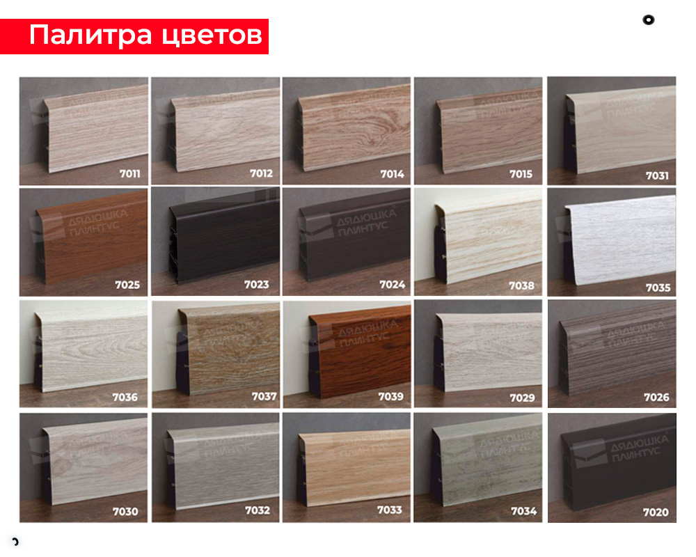 Плинтус ПВХ Волшебная палочка 70мм Home 2,2м 7024