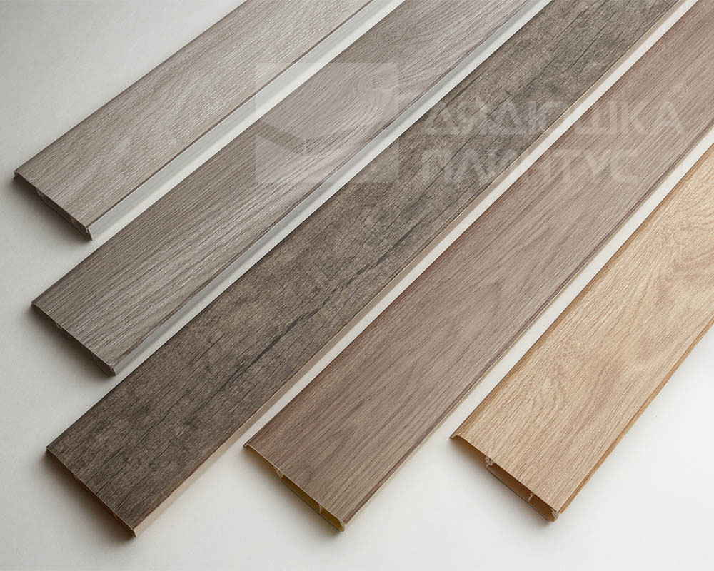 Плинтус ПВХ Salag Lima 72мм 2,5м. Белый