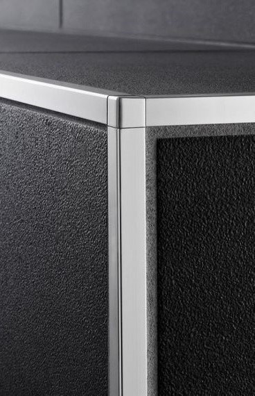 П-образный латунный профиль 10 мм хромированный PCLOC 10