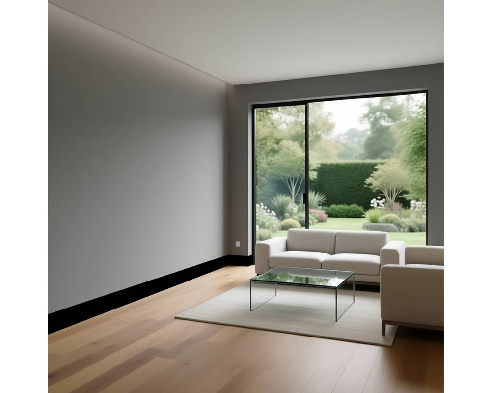 Плинтус ПОЛИСТИРОЛ HI WOOD B90V1 90мм х 14мм х 2,0м. Окраска включена в стоимость