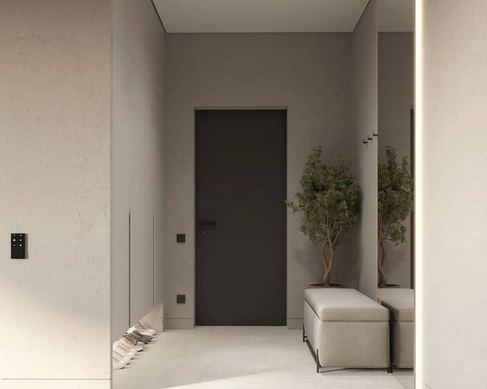 Плинтус алюминиевый потолочный под гипсокартон Волшебная палочка 10 мм 3,0 м Чёрный матовый