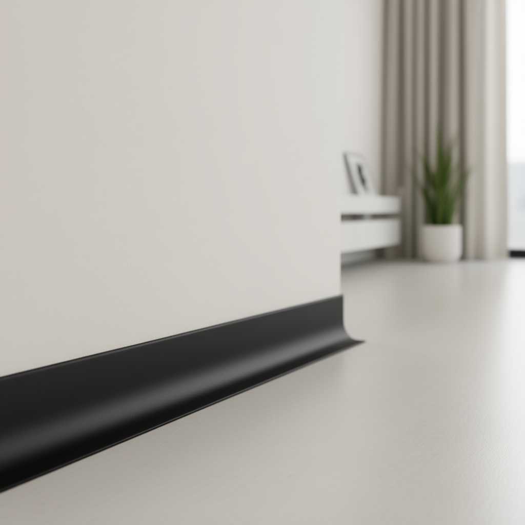 Антиплинтус алюминиевый Апл 04.2700.15 Черный