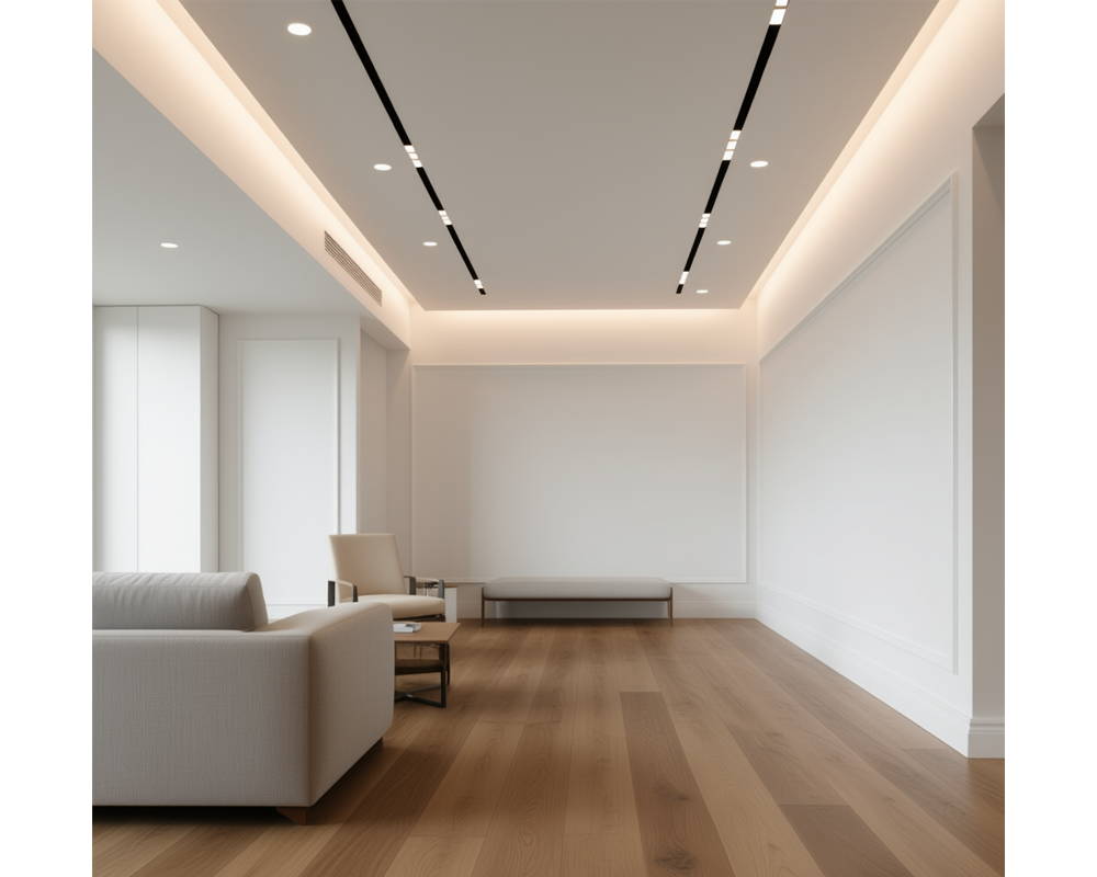 Плинтус из полистирола высокой плотности Волшебная палочка MSPOL 110 120*15*2000 Белый под покраску