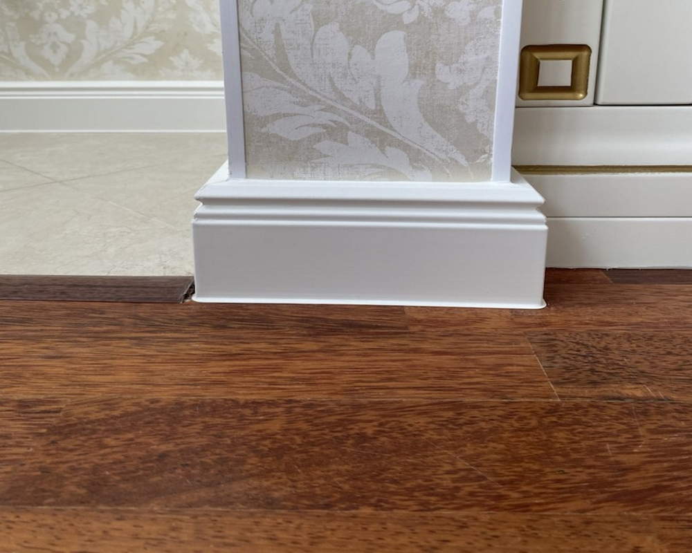 Плинтус ХДФ Dollken Cubu Hamburg Style 80мм х 2,5 м 5012 Белый