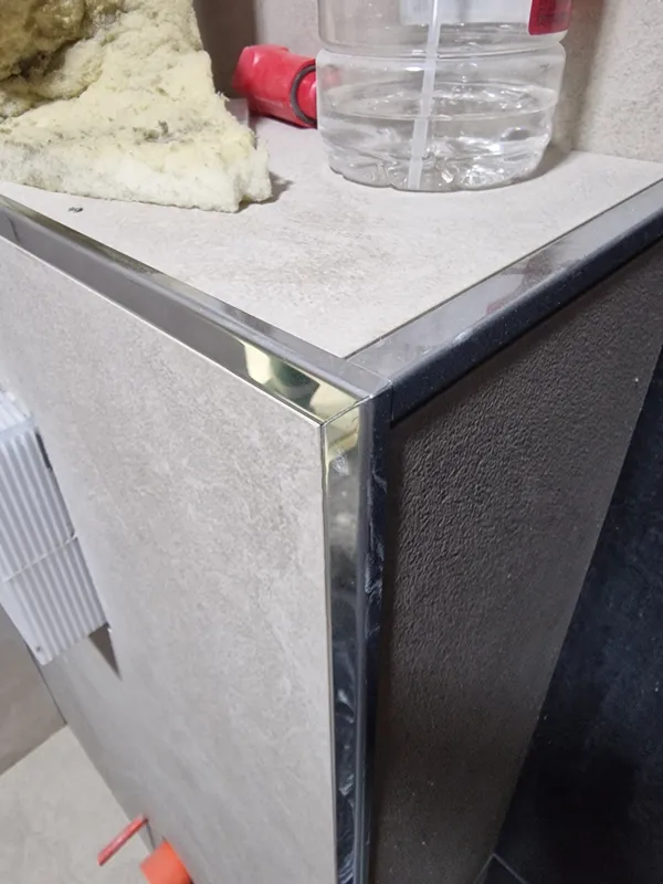 Профиль для кафеля внешний 10мм 2,7м нерж сталь MSK 10NS.2700.001