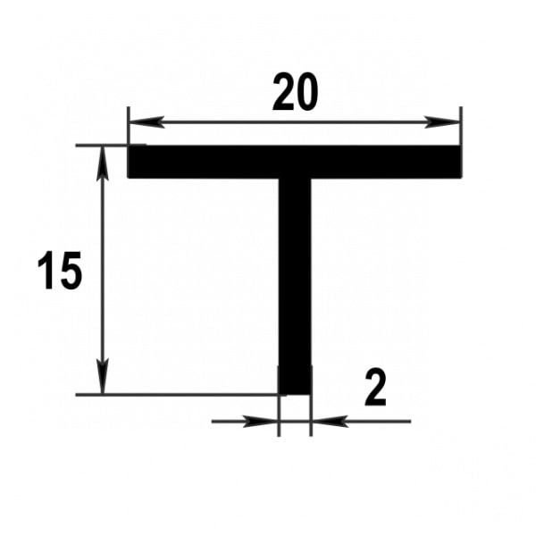 Тавр 20*15 мм Тп 03.2000.502л Золото. Цена за 5 штук.