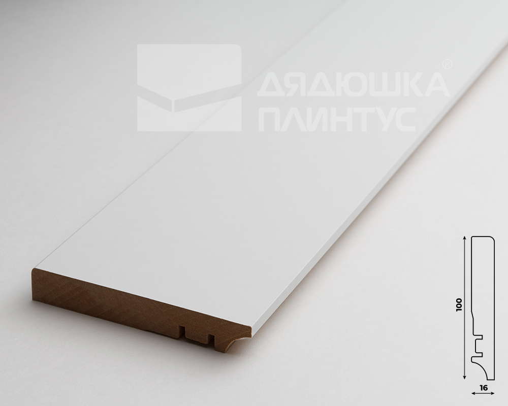 Плинтус МДФ ХАННАХОЛЗ 100401 100мм 2,4м. Окраска включена в стоимость