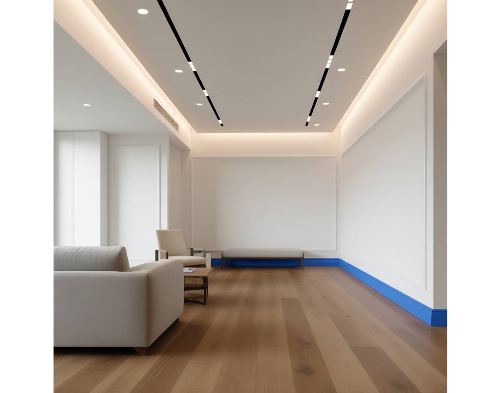 Плинтус из полистирола высокой плотности Волшебная палочка MSPOL 118 55*15*2000 Белый под покраску