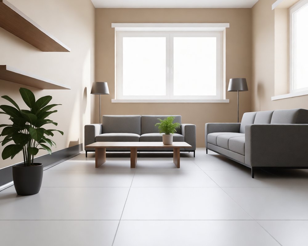 Алюминиевый плинтус AKBD80-SA 2,5м Муар антрацит