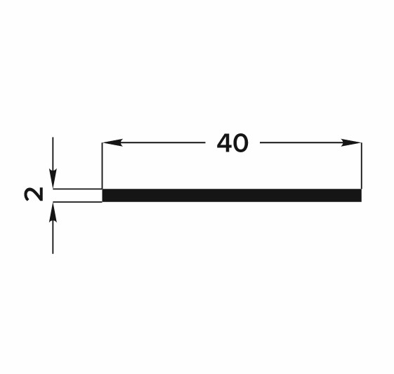 Штанга плоская 40 мм ШПл 05.2000.504л Бронза. Цена за 5 штук.