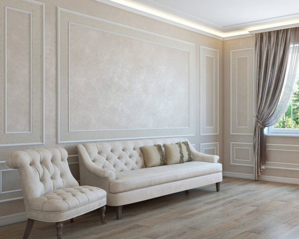 Карниз потолочный из полистирола высокой плотностиNMC IL3 50*32,5*2000 Белый под покраску