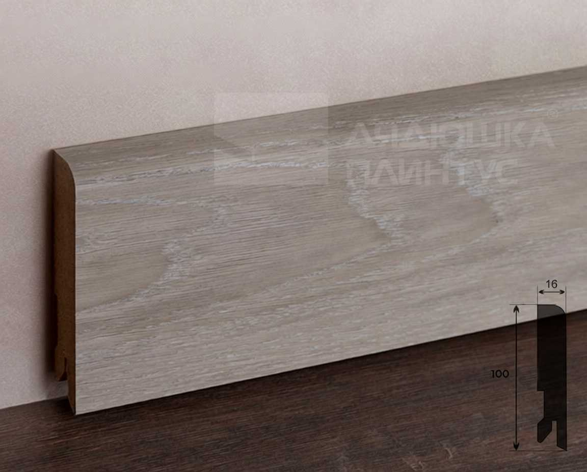 Плинтус МДФ Лука Пл 100-1МДФ.2700.Point line 24012 Дуб светло-серый