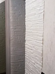 Панель ПВХ ГРЕЙС 980*500 10шт/уп Сланец Кварцит белый. Цена указана за 4,9 м²